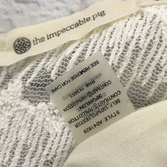 The Impeccable Pig Beige Lace Dress - Picture 2 of 9